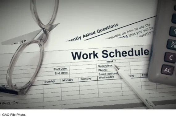 A blank timesheet.