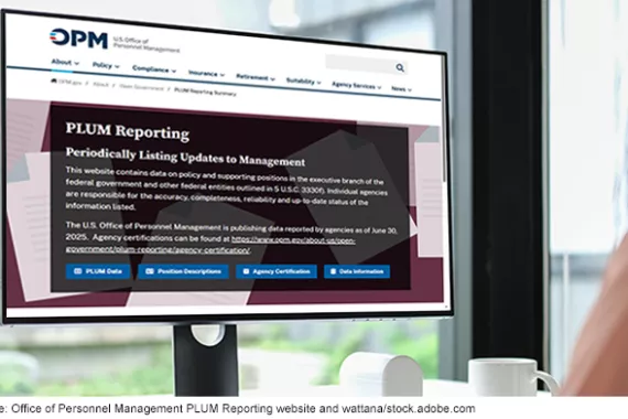 Computer screen displaying the PLUM Reporting website homepage. 