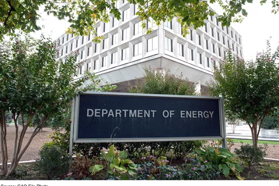 Building with Department of Energy sign in front of it.