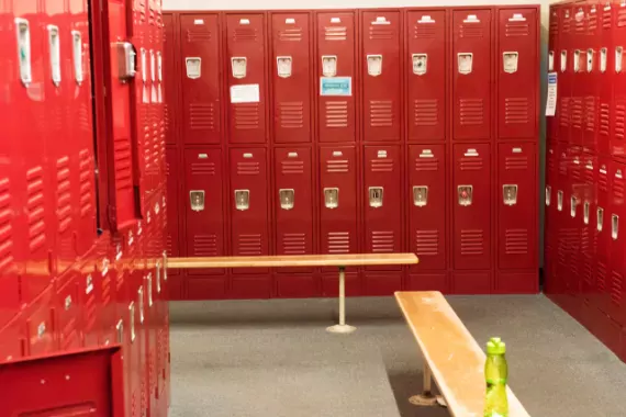 Photo of a Locker Room