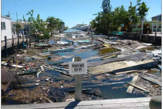 Photo Showing Marine Debris in the Florida Keys