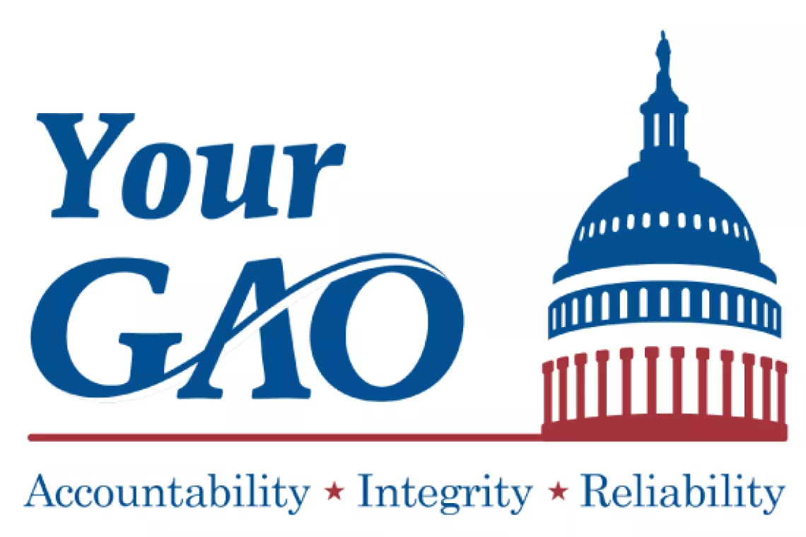 Graphic that reads YourGAO using the GAO logo next to an outline of the Capitol dome.