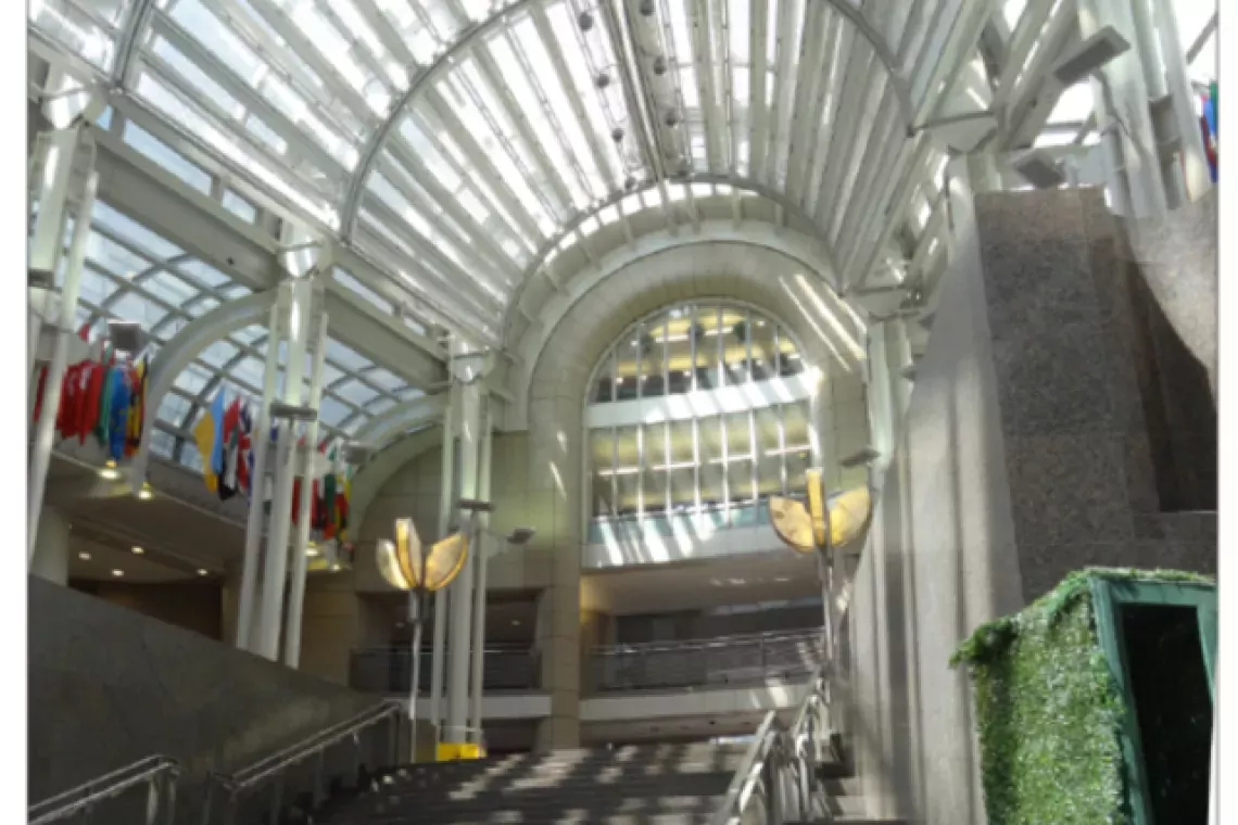 Photo showing example of an atrium in a design excellence building that survey respondents told us increased operations and maintenance costs